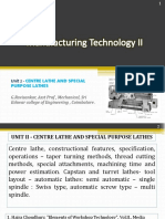 Unit II - Turning Machines PDF