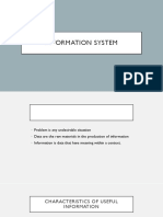 Essential Characteristics of Useful Information Systems