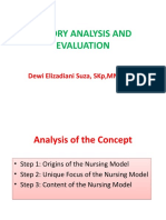 Analysis and Evaluation of Nursing Theory Model