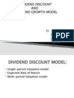 Dividend Discount AND Dividend Growth Model: BY Raman Surajit Rajesh Priyanka