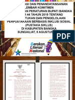 Sosialisasi Dan Penandatanganan Lembar Komitmen