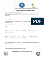 Fișă de Lucru - Bariere Psihologice Ale Lucrului În Echipă S2 Comunicare Si Lucru in Echipa