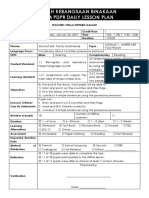 Sekolah Kebangsaan Binakaan Year 4 PDPR Daily Lesson Plan