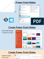 Create Power Point Slides: To Start