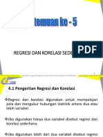 REGRESI DAN KORELASI