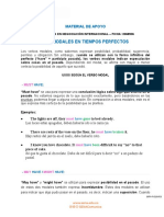 Modal verbs in the perfect tense