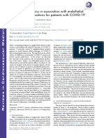 Vitamin D Deficiency in Association With Endothelial Dysfunction: Implications For Patients With COVID-19