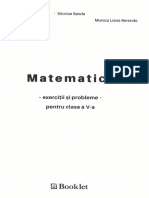 Matematica - Clasa 5 - Exercitii Si Probleme - Nicolae Sanda