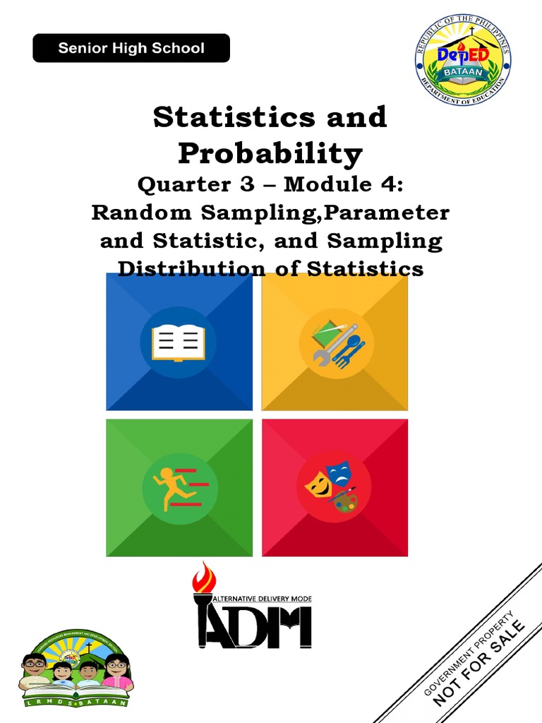 statistics probability q3 mod4 random sampling parameter and statistic pdf sampling statistics mean