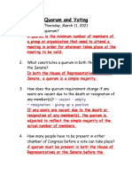 Quorum and Voting: Vacant - Empty Resignation - Giving Up A Position