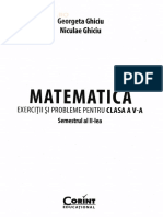 Matematica - Clasa 5 - Semestrul 2 - Exercitii Si Probleme - Georgeta Ghiciu, Niculae Ghiciu