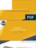 Format Pengiriman Vendor