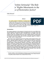 The Role of Victims' Rights Movements in The Emergence of Restorative