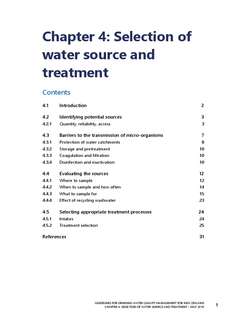 Drinking-Water Guidelines - Chapter 4 Selection of Water Source and ...
