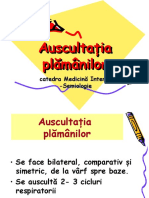 Auscultaţia plămânilor