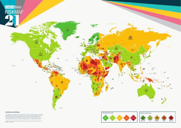 Riskmap 2021 Map Regions World A3v2 | PDF | Europe Travel | Sports