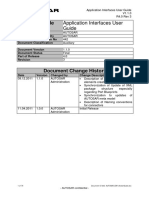 Document Title: Application Interfaces User Guide