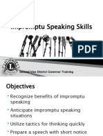 2vdg Impromptu Speaking Skills