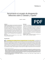 Aproximación al concepto de desaparecido