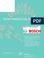Market Research Plan for Bosch Electrical Equipment