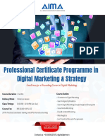 AIMAs Professional Certificate Programme in Digital Marketing and Analytics