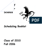 CS Scheduling Booklet Fall 2006