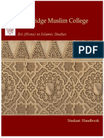BA (Hons) in Islamic Studies Handbook