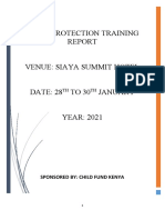 Child Protection Training: Sponsored By: Child Fund Kenya