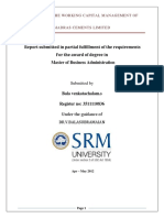 Report Submitted in Partial Fulfillment of The Requirements For The Award of Degree in Master of Business Administration