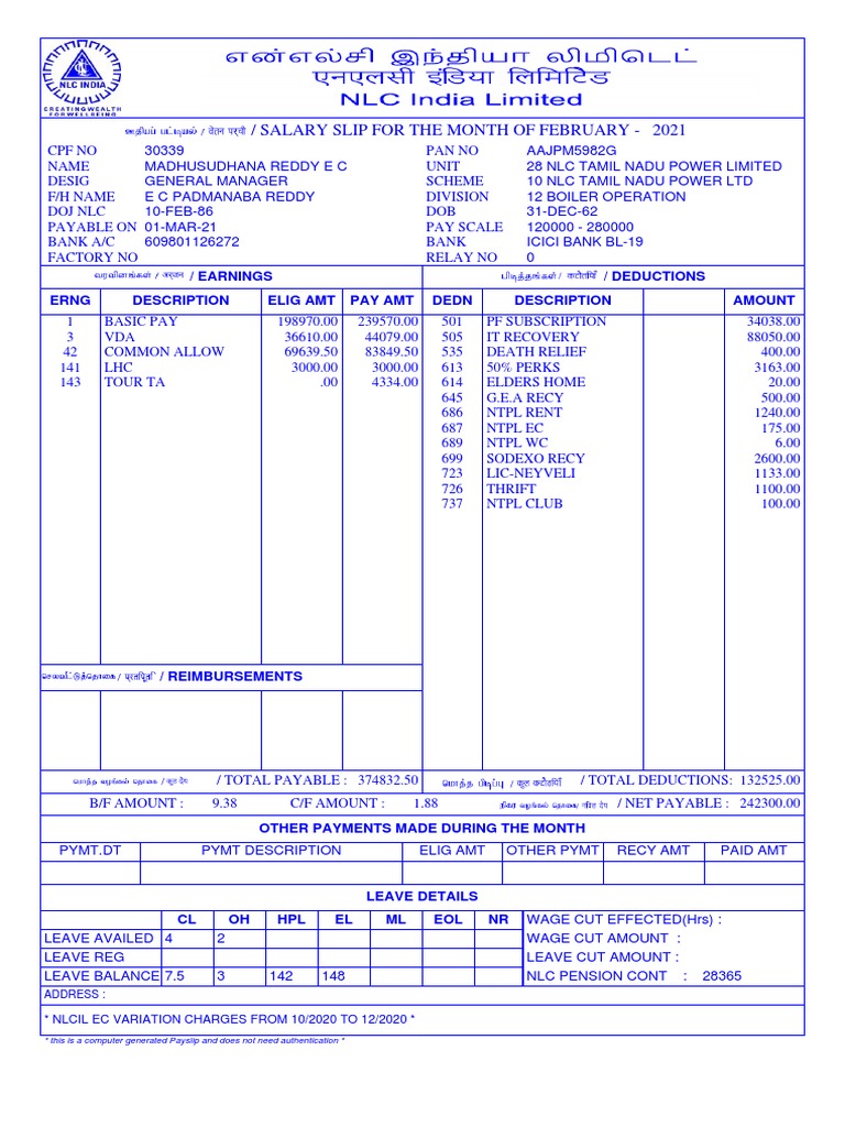 What Is LOP In Salary Slip? Quora, 48 OFF
