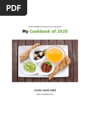27 Simple recipe ebook template in Microsoft Word