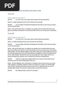 Oxford Exam Trainer b2 Audioscript Ua