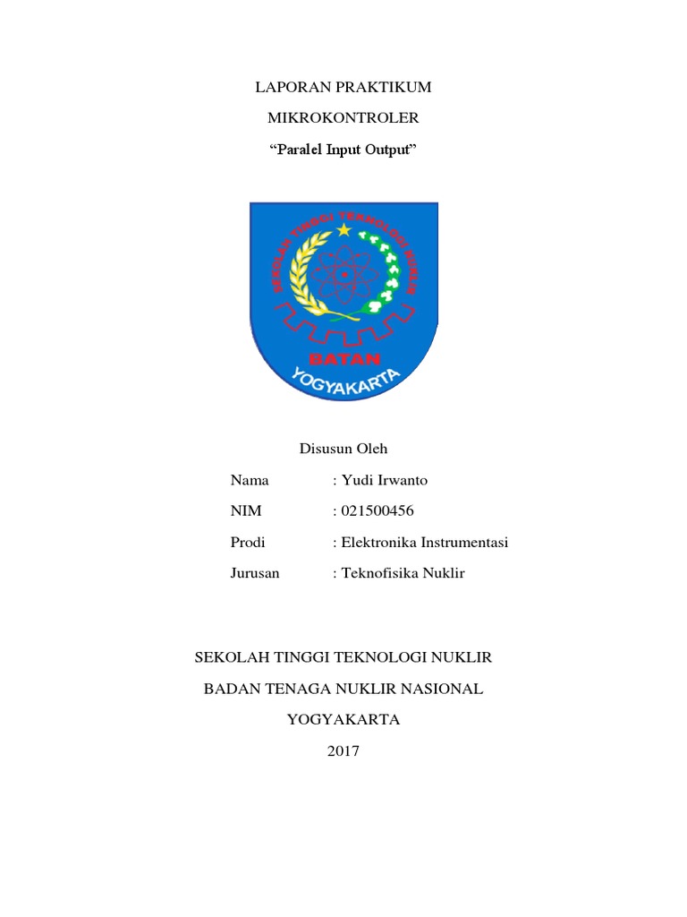 Laporan praktikum mikrokontroler paralel input output pdf
