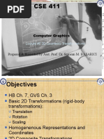 Computer Graphics: Lecture #6 2D Geometric Transformations