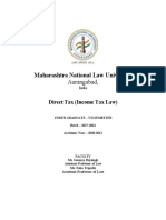 Course Curriculum For Direct Taxation