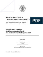 86th Report - Findings AG 07 2009