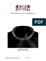 Acid Patchwork C16 by Ascapattern: 16 Beads Around Double Column Seam