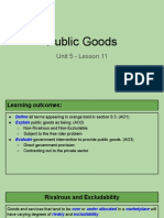 unit 5 - lesson 11 - public goods
