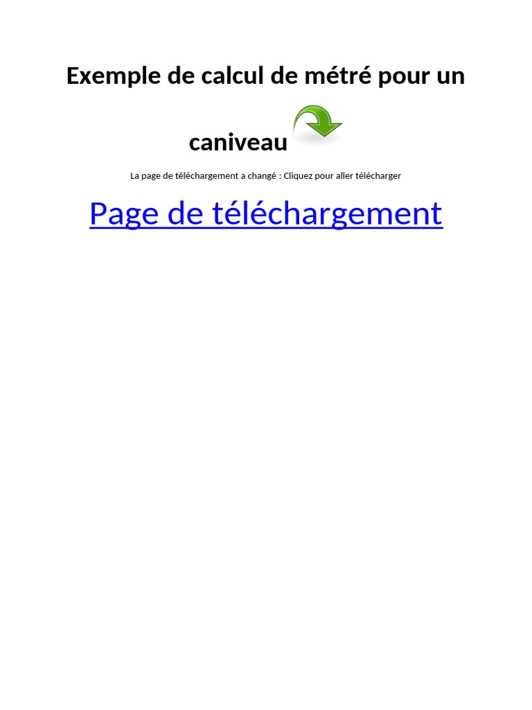 Exemple de Métré PDF | PDF