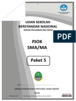 Naskah Soal Usbn - Pjok - Kur 2013 - Paket 5