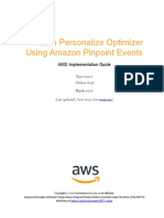 Amazon Personalize Optimizer Using Amazon Pinpoint Events: AWS Implementation Guide