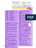 Review Simple Present Tense, Prepositions of Time, Adverbs of Frequency