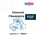 General Chemistry 2: Quarter 3 - WEEK 1