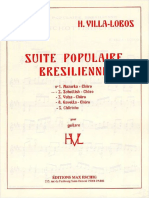 Suite Populaire Bresilienne - Heitor Villa-Lobos - Edition Max Eschig