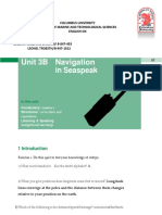 Unit 3B Navigation in Seaspeak: Columbus University Faculty of Marine and Technological Sciences English Six