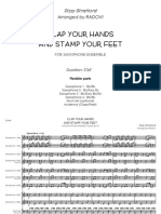 Clap Your Hands and Stamp Your Feet - Dizzy Stratford (Flexible Saxophone Ensemble) - Score & Parts