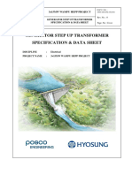 Vendor Print For Generator Step-Up Transformer