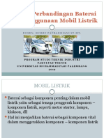 Analisis Perbandingan Baterai Pada Penggunaan Mobil Listrik