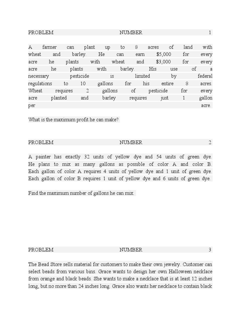 Lpp problem number 3 pdf fertilizer fertiliser