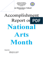 LUGTA NARRATIVE REPORT On National Arts Month